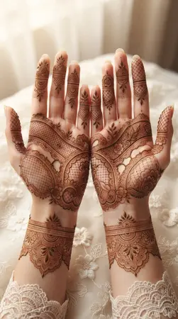 Arabic mehndi designs for full hands inspired by intricate lace patterns Arabic mehndi designs for full hands inspired by intricate lace patterns