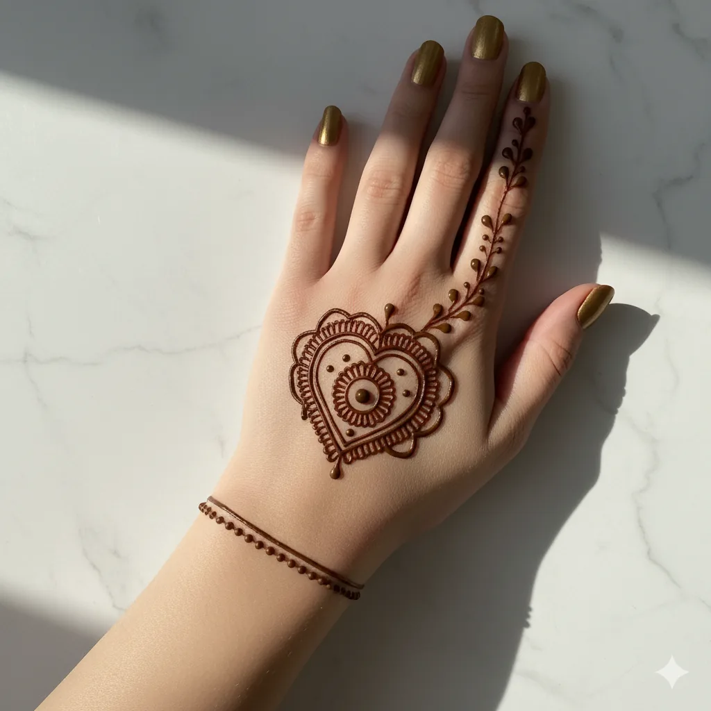Contemporary bel leaf front hand mehndi 2026 with paisley accents and spiraling vines. Contemporary bel leaf front hand mehndi 2026 with paisley accents and spiraling vines.
