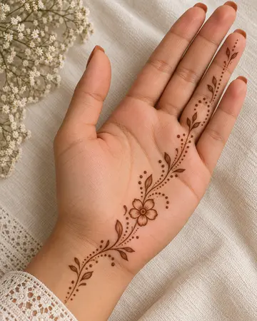 simple mehndi design using dots curves and tiny floral details for beginners simple mehndi design using dots curves and tiny floral details for beginners